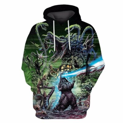 Godzilla All Over Warm Shirt GZLAOPWS04