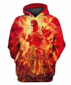 Godzilla All Over Warm Shirt GZLAOPWS05