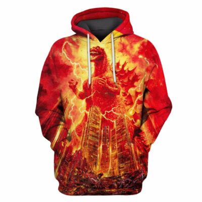Godzilla All Over Warm Shirt GZLAOPWS05