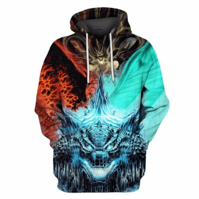 Godzilla All Over Warm Shirt GZLAOPWS06