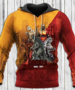 Godzilla All Over Warm Shirt GZLAOPWS11