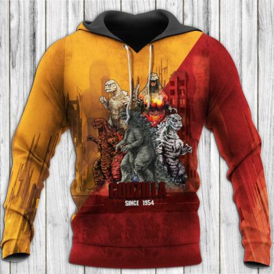 Godzilla All Over Warm Shirt GZLAOPWS11