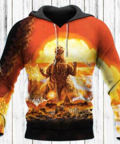 Godzilla All Over Warm Shirt GZLAOPWS12