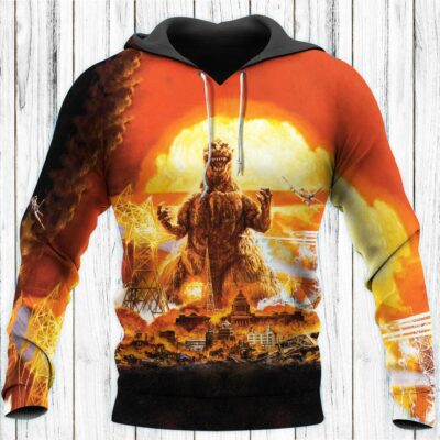 Godzilla All Over Warm Shirt GZLAOPWS12