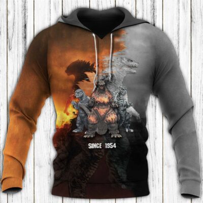 Godzilla All Over Warm Shirt GZLAOPWS14