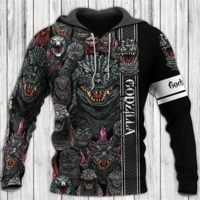 Godzilla All Over Warm Shirt GZLAOPWS15