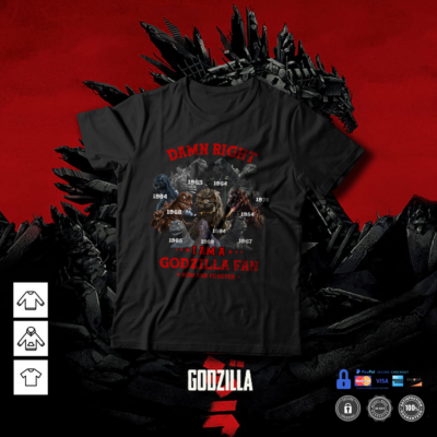 Godzilla Classic Unisex T-shirt GZL2D (26)