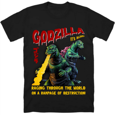 Godzilla Classic Unisex T-shirt GZL2D (52)