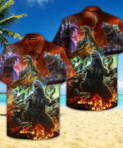 Godzilla Hawaiian Shirt GZLHW11