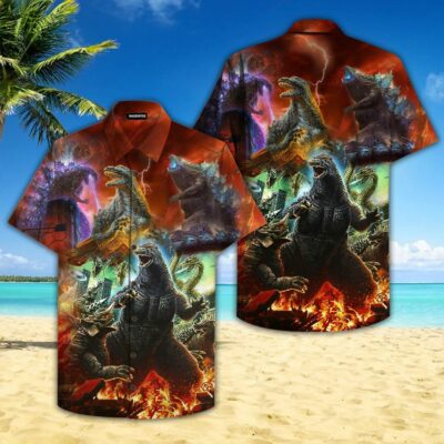 Godzilla Hawaiian Shirt GZLHW11