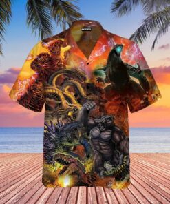 Godzilla Hawaiian Shirt GZLHW12