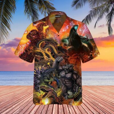 Godzilla Hawaiian Shirt GZLHW12