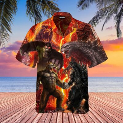 Godzilla Hawaiian Shirt GZLHW13