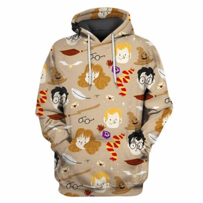   Harry Potter And His Friends Custom T-shirt - Hoodies Apparel_2020