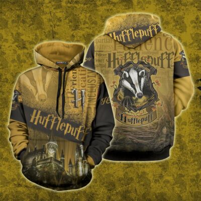 Hufflepuff HP All Over Print Warm Shirt HPHF3DWS1112 (11)