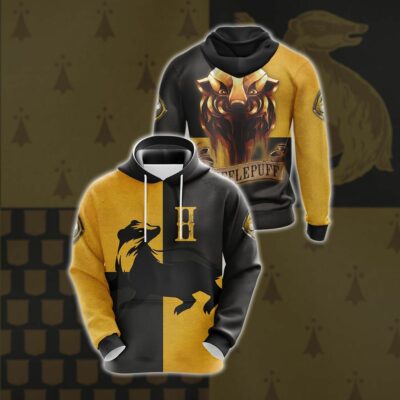 Hufflepuff HP All Over Print Warm Shirt HPHF3DWS1112 (12)
