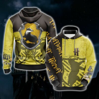 Hufflepuff HP All Over Print Warm Shirt HPHF3DWS1112 (13)