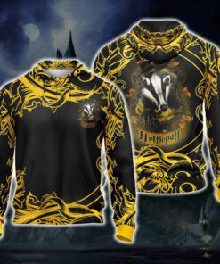 Hufflepuff HP All Over Print Warm Shirt HPHF3DWS1112 (3)