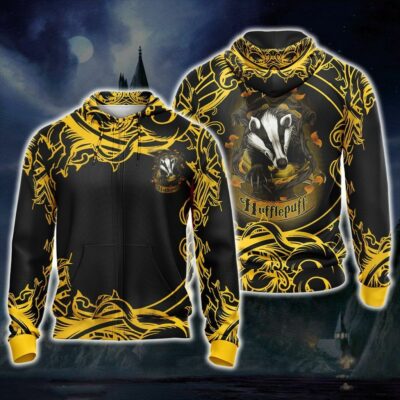 Hufflepuff HP All Over Print Warm Shirt HPHF3DWS1112 (3)