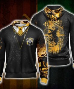 Hufflepuff HP All Over Print Warm Shirt HPHF3DWS1112 (4)
