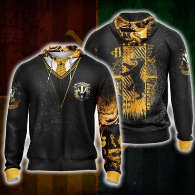 Hufflepuff HP All Over Print Warm Shirt HPHF3DWS1112 (4)