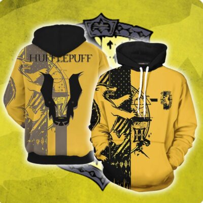 Hufflepuff HP All Over Print Warm Shirt HPHF3DWS1112 (5)
