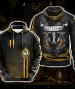 Hufflepuff HP All Over Print Warm Shirt HPHF3DWS1112 (6)