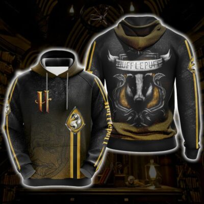 Hufflepuff HP All Over Print Warm Shirt HPHF3DWS1112 (6)