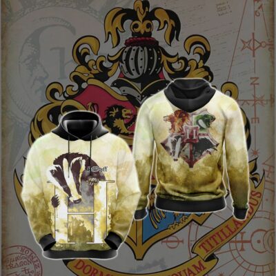 Hufflepuff HP All Over Print Warm Shirt HPHF3DWS1112