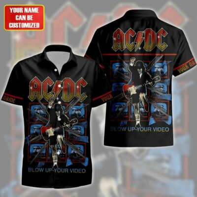 Personalized AC Blow Up Your Video Tropical Hawaii Shirt Beach Short S020501