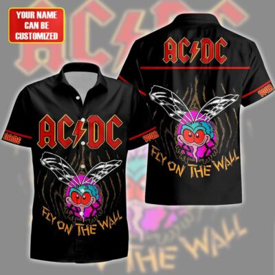 Personalized AC Fly On The Wall Tropical Hawaii Shirt Beach Short S130402
