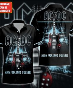 Personalized AC High Voltage Guitar Tropical Hawaii Shirt Beach Short S070509