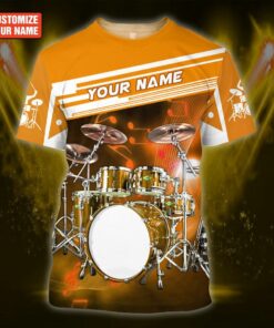 Personalized Name Drum26 All Over Printed Unisex TShirt