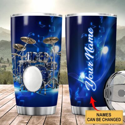 Personalized Name Drums Q2 Tumbler 20oz 30oz Cup