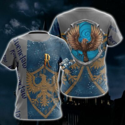 Ravenclaw HP All Over Print Shirt HPRC3DS1112 (3)