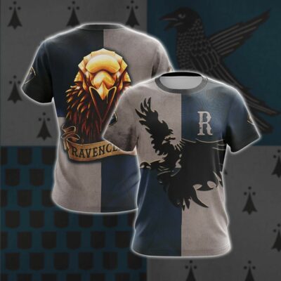 Ravenclaw HP All Over Print Shirt HPRC3DS1112 (5)