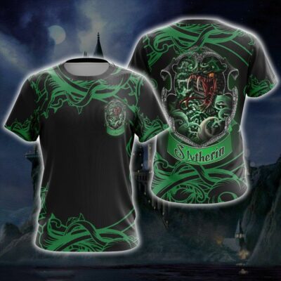 Slytherin All Over Print Shirt HPSL3DS1112 (2)