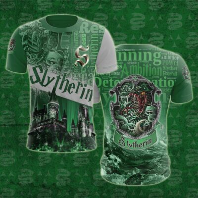 Slytherin All Over Print Shirt HPSL3DS1112
