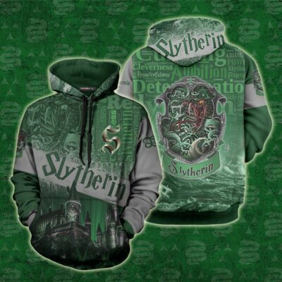 Slytherin HP All Over Print Warm Shirt HPSL3DWS1112 (6)