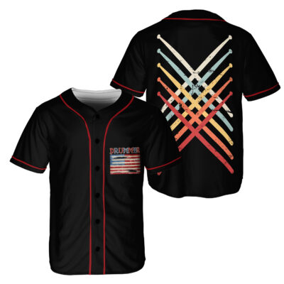 Drum Lovers Baseball Jersey DLL DRUMBJDLL220525 (2)