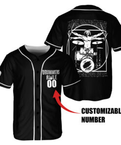 Drum Lovers Baseball Jersey DLL DRUMBJDLL220525 (4)