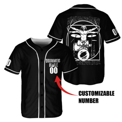 Drum Lovers Baseball Jersey DLL DRUMBJDLL220525 (4)
