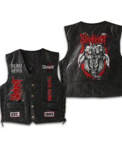 Slipknot Sleeveless Leather Vest HP SL3DLVHP040425 (2)