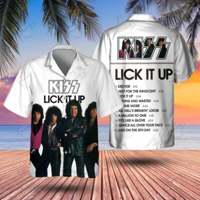 1 All Over Shirt: Hawaiian - KSS - LICK IT UP FDRKSS
