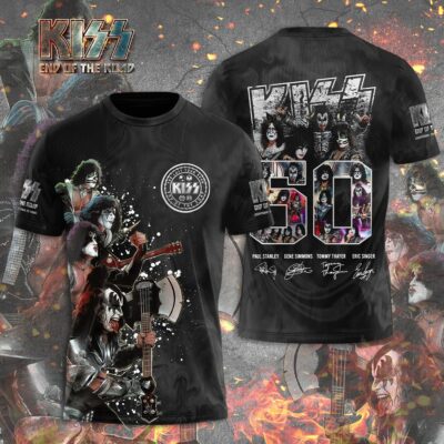 KISS All Over Print Shirt KSSAOPS2111 (160)