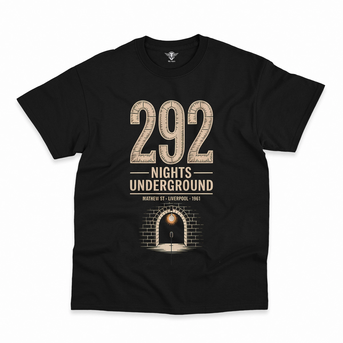 292 Nights Underground — Liverpool Rock Heritage Tee — Design I