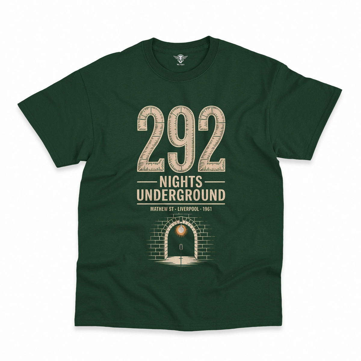 292 Nights Underground — Liverpool Rock Heritage Tee — Design I