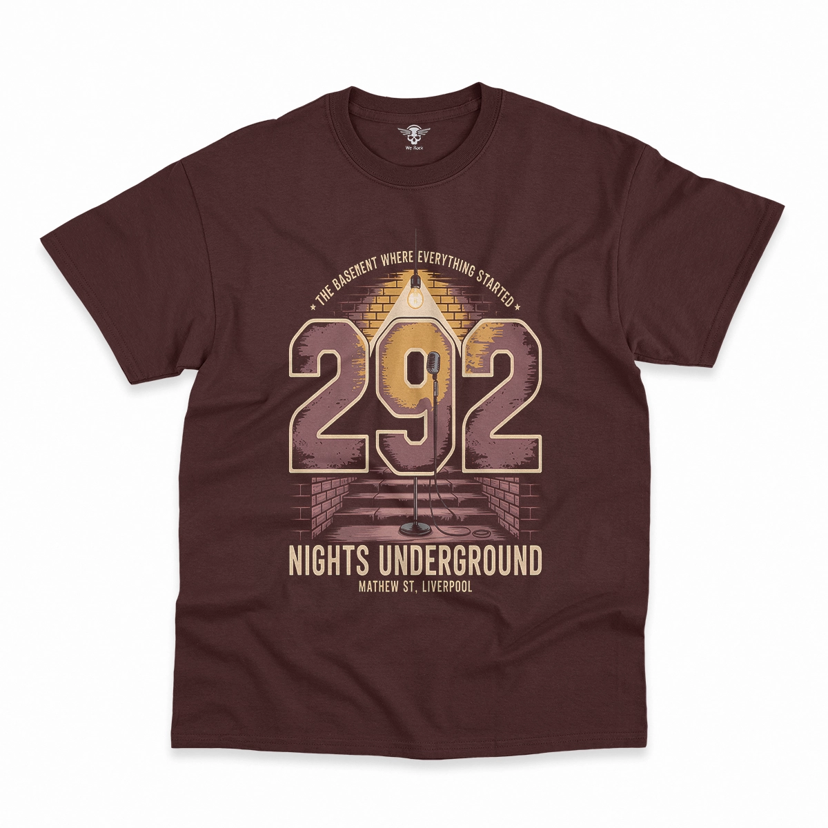 292 Nights Underground — Liverpool Rock Heritage Tee — Design II