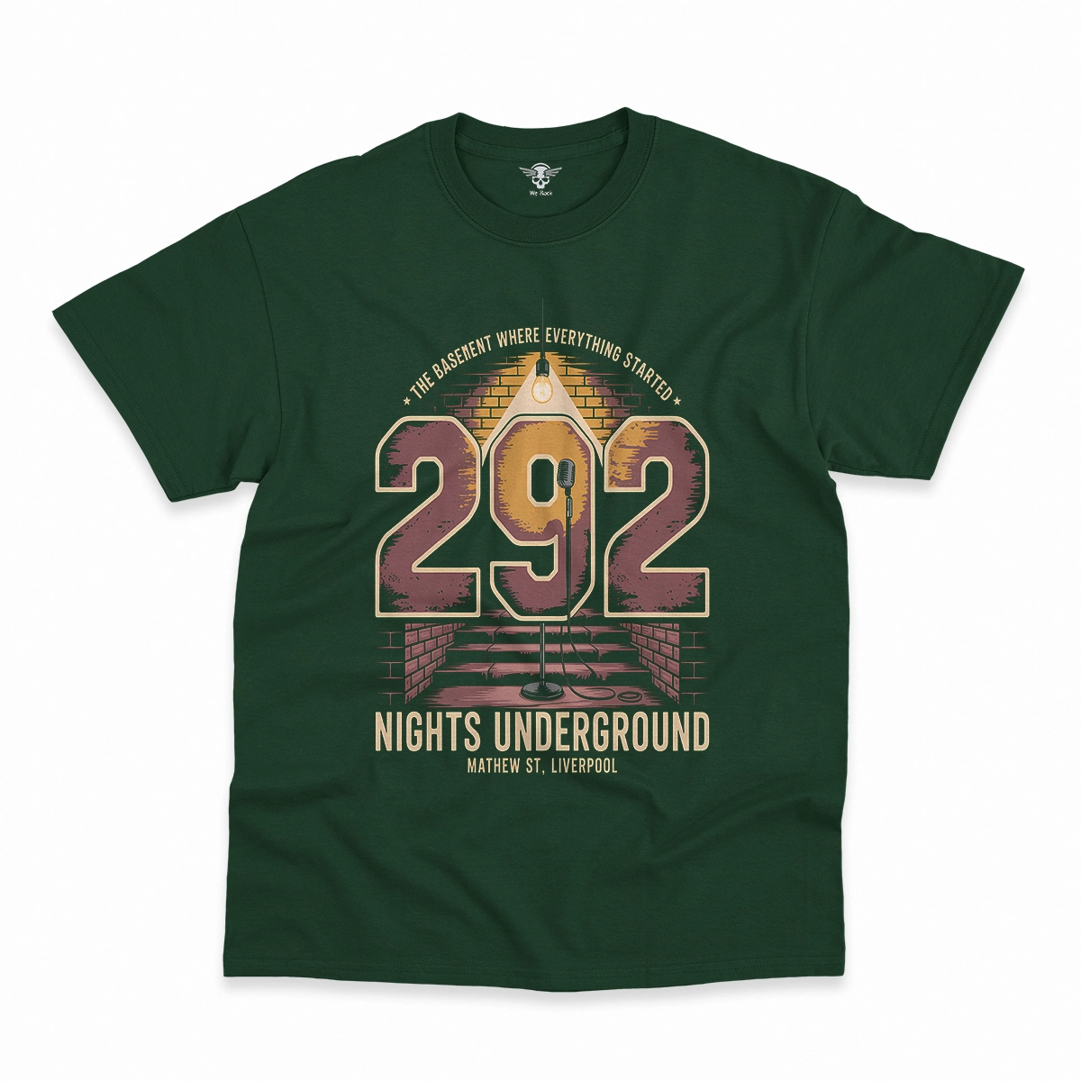 292 Nights Underground — Liverpool Rock Heritage Tee — Design II