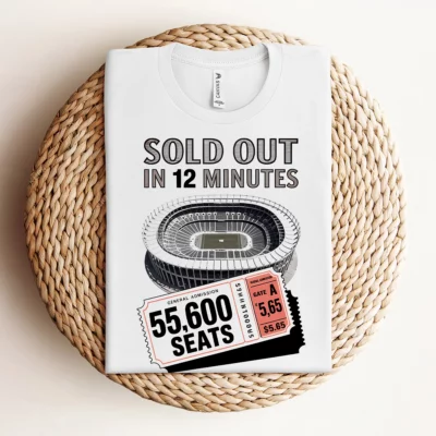 55,600 — Shea Stadium August 15 1965 — Concert Heritage Tee — Design I